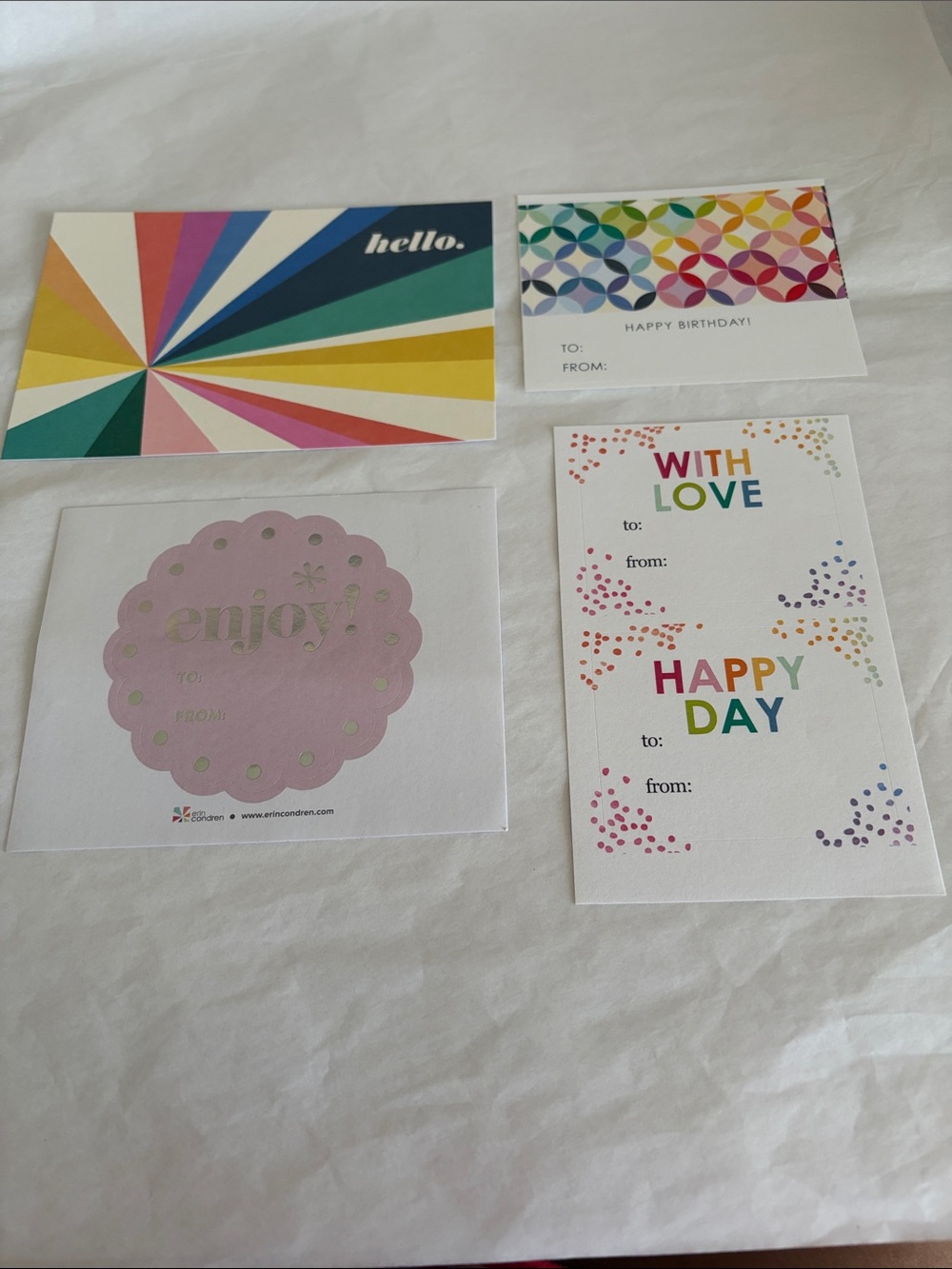 Lot Erin Condren Planner Stencils Tags Note Pad New - Picture 2 of 4
